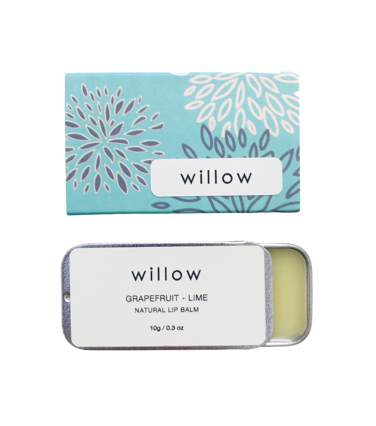 Grapefruit and Lime Natural Lip Balm, Vegan lip salve infused with essential oils, sliding tin