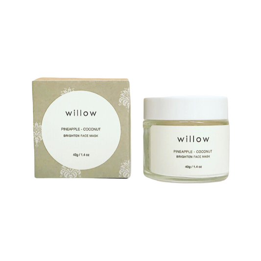 Brighten Face Mask with AHA, Fruit Enzymes, Coconut Milk, White Tea and Neroli