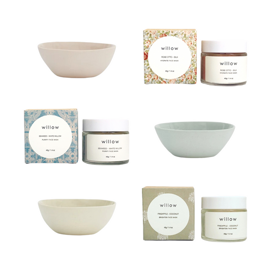 Face Mask with Bowl, Brush and Spoon