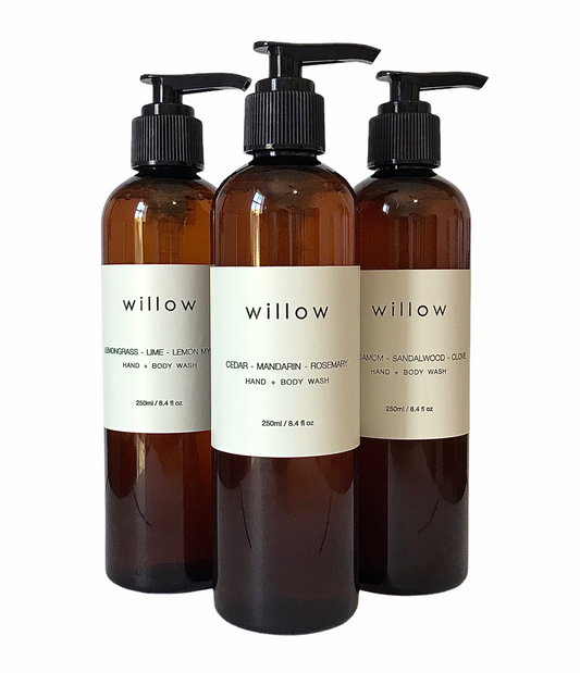 Organic Hand and Body Wash, 250ml, Natural Castile, Olive Oil Soap infused with Essential Oils and Kelp Extract