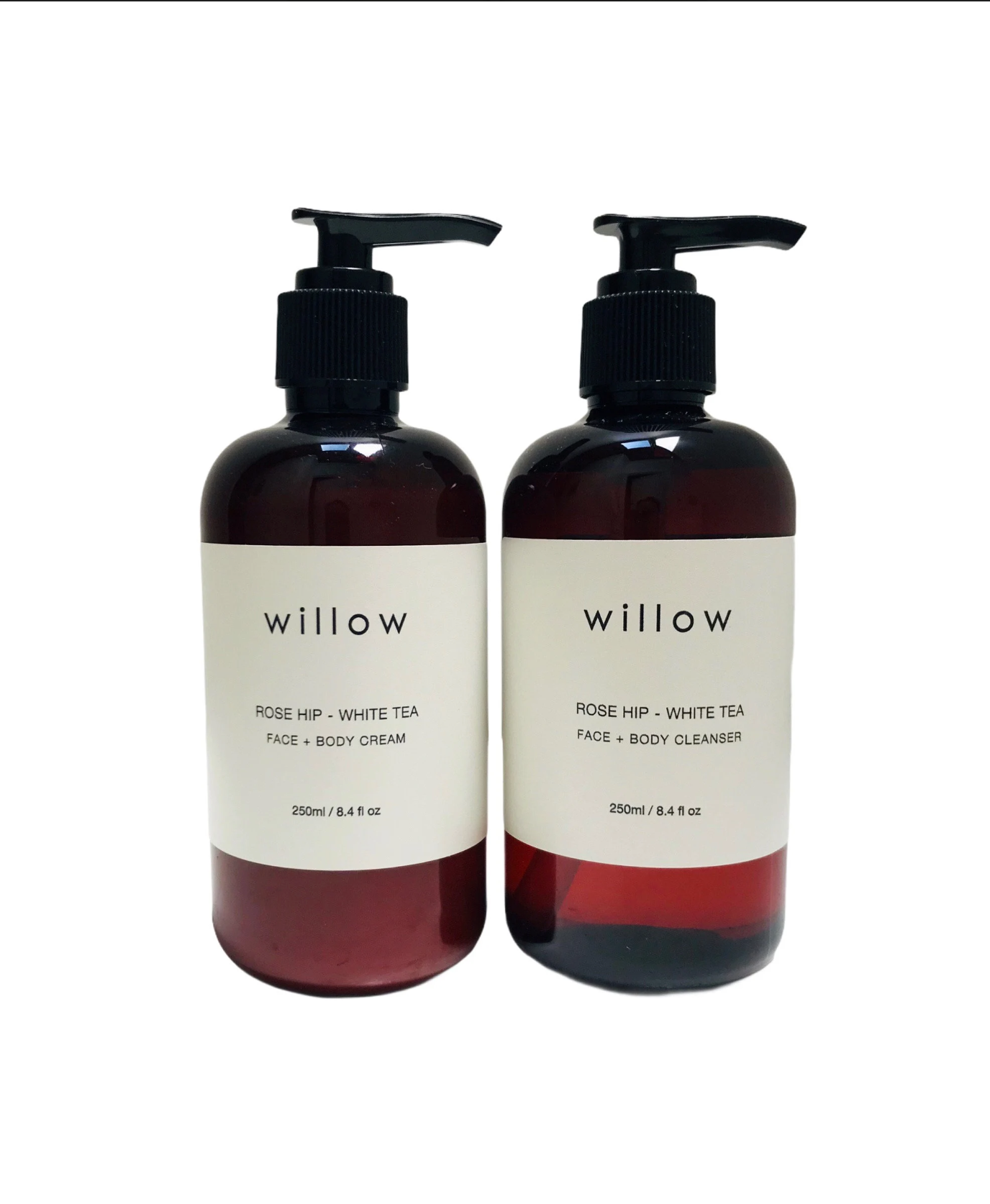 Luminous Skin Duo, Face and Body Cleanser and Face and Body Cream infused with Lavender and Rose Geranium