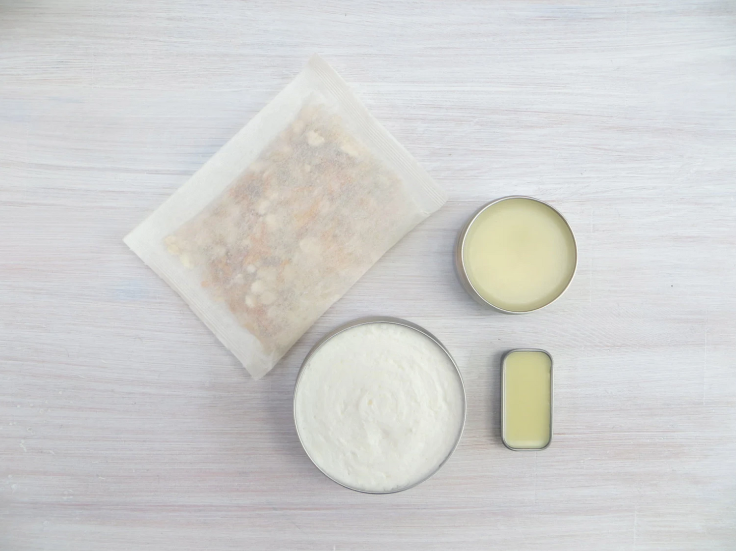 Natural Skincare Gift Set, Organic Body Butter, Lip Balm, Bath Tea, Hand Balm
